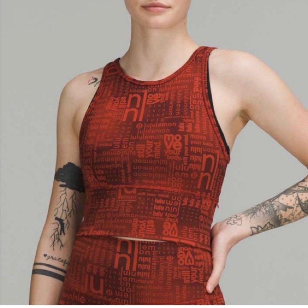Lululemon Power Pivot Everlux Tank Top Motif